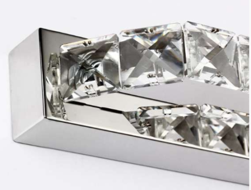 Kinkiet LED 100 cm Barwa zimna Lampa nad lustro kryształki LDK100CW-23