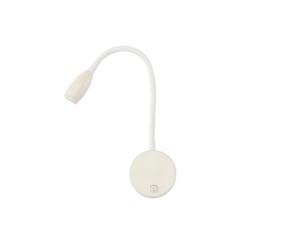 Lampa LED biała nad łóżko do czytania LDK3NW-24-W