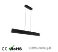 Lampa sufitowa LED Simply The Best czarna / kinkiety lampy sufitowe / do jadalni / nad wyspę kuchenną  LDW16WW-3-B