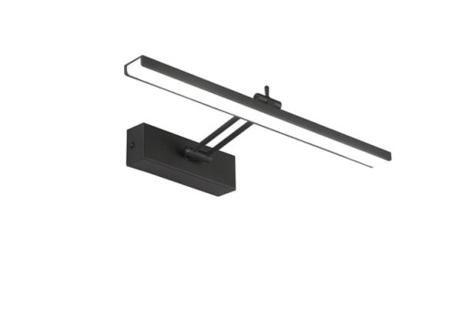Kinkiet LED nad obraz / lustro na ścianę naścienny / lampy łazienkowe / barwa naturalna neutralna / czarny / LDK45NW-390-28-B