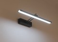 Kinkiet LED nad obraz / lustro na ścianę naścienny / lampy łazienkowe / barwa naturalna neutralna / czarny / LDK45NW-390-28-B