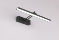 Kinkiet LED nad obraz / lustro na ścianę naścienny / lampy łazienkowe / barwa naturalna neutralna / czarny / LDK45NW-390-28-B