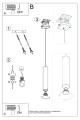 Lampa sufitowa wisząca czarna - montaż