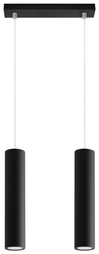 Lampa sufitowa wisząca czarna