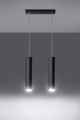 Lampa sufitowa wisząca czarna