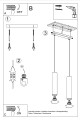 Lampa sufitowa wisząca czarna - montaż
