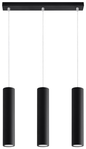 Lampa sufitowa wisząca czarna