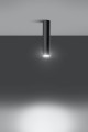 Lampa natynkowa czarny spot sufitowy