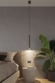 Lampa sufitowa wisząca czarna