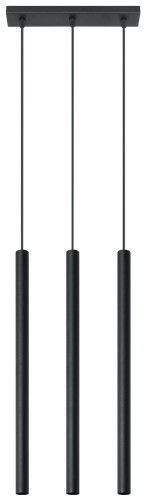 Lampa sufitowa wisząca czarna