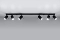 Lampa sufitowa Czarny SPOT na listwie