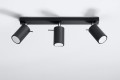 Lampa sufitowa Czarny SPOT na listwie