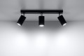 Lampa sufitowa Czarny SPOT na listwie