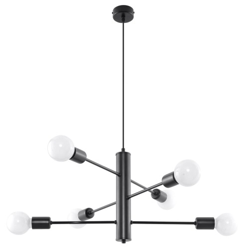 Lampa sufitowa Czarny żyrandol