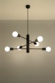 Lampa sufitowa Czarny żyrandol