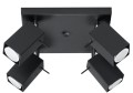 Lampa sufitowa czarna styl industrialny
