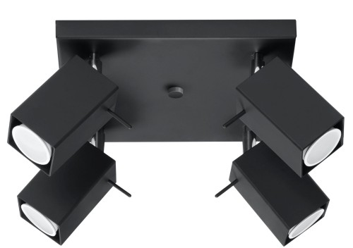 Lampa sufitowa czarna styl industrialny