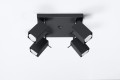 Lampa sufitowa czarna styl industrialny