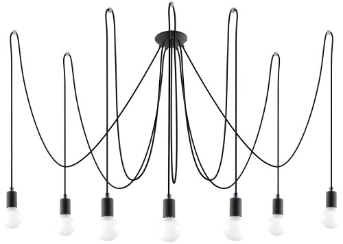 Lampa sufitowa SPIDER black