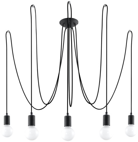 Lampa sufitowa SPIDER black