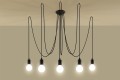 Lampa sufitowa SPIDER black