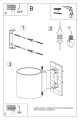 Kinkiet naścienny biały okrągły Światło góra / dół  - montaż