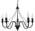Lampa sufitowa Żyrandol czarny
