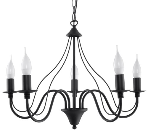 Lampa sufitowa Żyrandol czarny