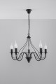Lampa sufitowa Żyrandol czarny