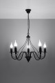 Lampa sufitowa Żyrandol czarny