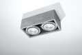 Lampa sufitowa SPOT betonowy prostokąt szara