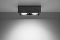 Lampa sufitowa SPOT betonowy prostokąt szara
