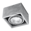 Lampa sufitowa SPOT betonowy kwadrat szara
