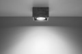 Lampa sufitowa SPOT betonowy kwadrat szara