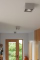 Lampa sufitowa SPOT betonowy kwadrat szara