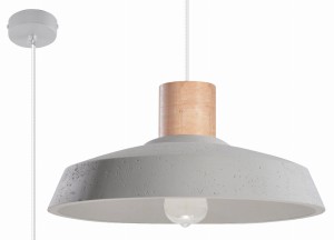 Lampa sufitowa wisząca betonowa