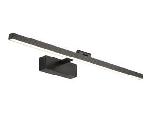 Kinkiet LED czarny 70 cm barwa ciepła Lampa nad obraz lub lustro 