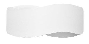 Kinkiet ścienny biały 30 cm góra / dół finezyjny kształt G9