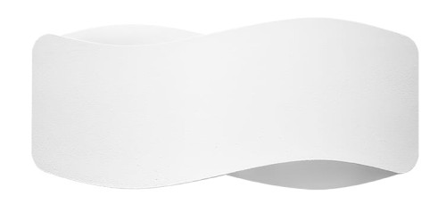 Kinkiet ścienny biały 30 cm góra / dół finezyjny kształt G9