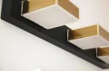Kinkiet LED 60 cm Barwa neutralna 4000 K Lampa nad lustro czarna złota