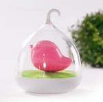 OUTLET Lampka nocna dziecięca LED - różowy Ptaszek