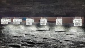 Kinkiet LED 80 cm Barwa zimna bąbelki nad lustro Lampa łazienkowa