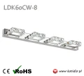 Kinkiet LED 62 cm Barwa zimna Lampa nad lustro kryształki LDK60CW-8 [3]