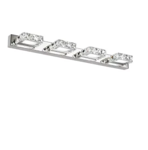 Kinkiet LED 62 cm Barwa zimna Lampa nad lustro kryształki