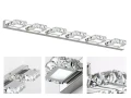 Kinkiet LED 104 cm Barwa neutralna 4000 K Lampa nad lustro kryształki LDK104NW-6-8