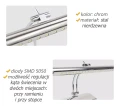Kinkiet LED 40 cm Barwa neutralna 4000 K Lampa nad obraz lustro LDK21NW-400-10 [7]
