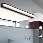 Kinkiet LED czarny 72 cm Barwa zimna Lampa nad lustro łazienkowy