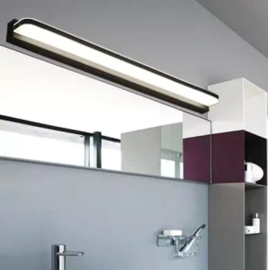 Kinkiet LED czarny 72 cm Barwa zimna Lampa nad lustro łazienkowy