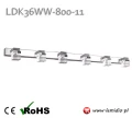 Kinkiet LED 80 cm Barwa ciepła bąbelki nad lustro Lampa łazienkowa LDK36WW-800-11 [4]
