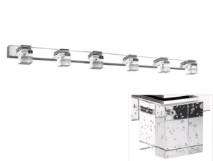 Kinkiet LED 80 cm Barwa ciepła bąbelki nad lustro Lampa łazienkowa